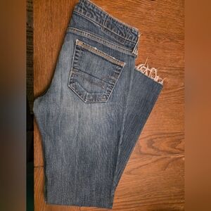American Eagle Vintage Style Straight 77 W/ Raw Hem. Sz 6 Reg.